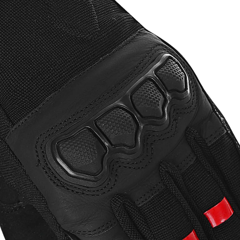BELA TRACKER INVERNO WP GUANTES DE MOTO TEXTIL MUJER NEGRO ROJO