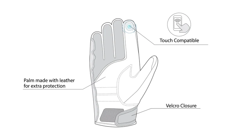 BELA TRACKER WINTER WP GUANTES DE MOTO TEXTIL NEGRO GRIS