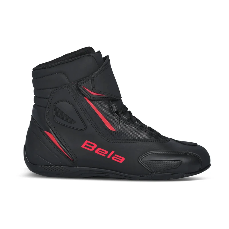 BELA MISSION WP BOTAS DE MOTO HOMBRE NEGRO ROJO