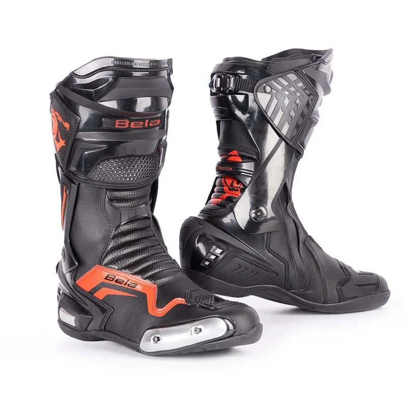 BELA SPEEDO 3.0 BOTAS DE MOTO NEGRO ROJO