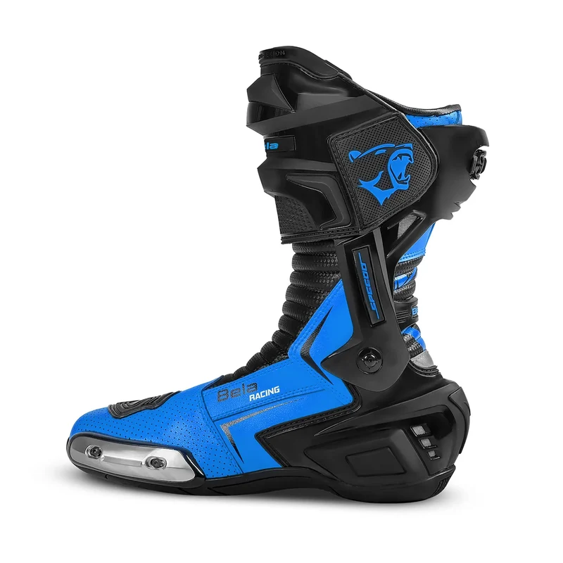 BELA SPEEDO 2.0 BOTAS DE MOTO PIEL NEGRO AZUL