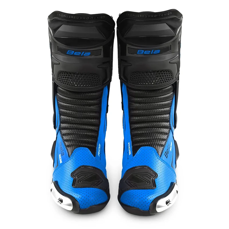 BELA SPEEDO 2.0 BOTAS DE MOTO PIEL NEGRO AZUL