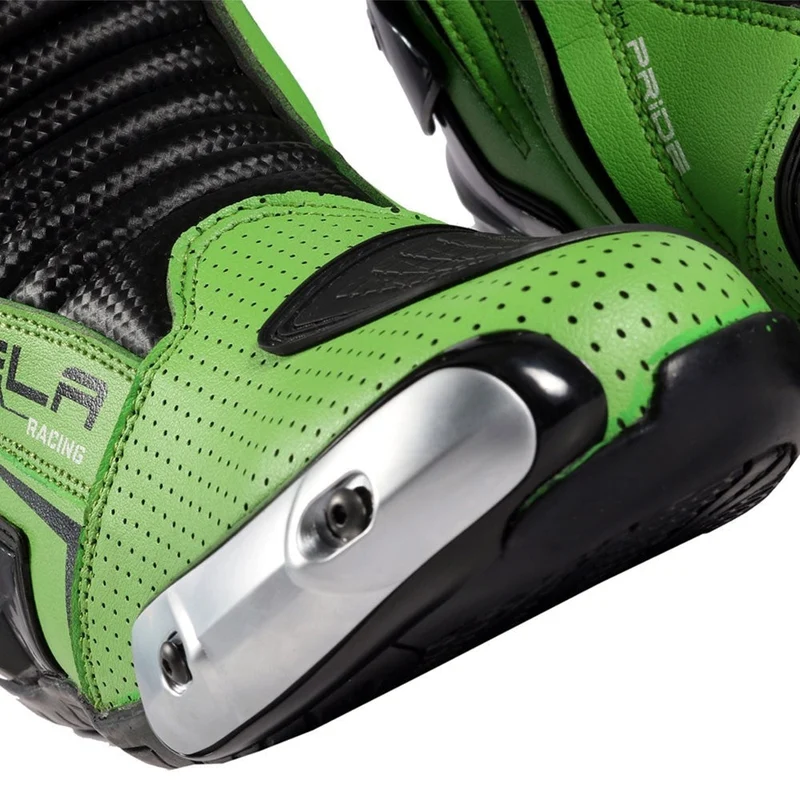 BELA SPEEDO 2.0 BOTAS DE MOTO PIEL NEGRO VERDE