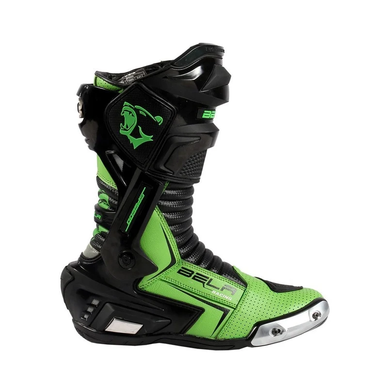 BELA SPEEDO 2.0 BOTAS DE MOTO PIEL NEGRO VERDE