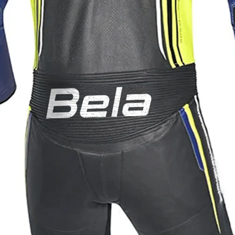 BELA BEAST 1 PC MONO DE MOTO NEGRO BLANCO AMARILLO FLUOR AZUL