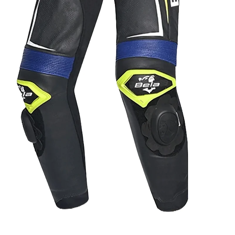 BELA BEAST 1 PC MONO DE MOTO NEGRO BLANCO AMARILLO FLUOR AZUL