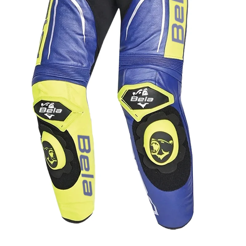 BELA X RACE 1 PC MONO DE MOTO AZUL AMARILLO FLUOR