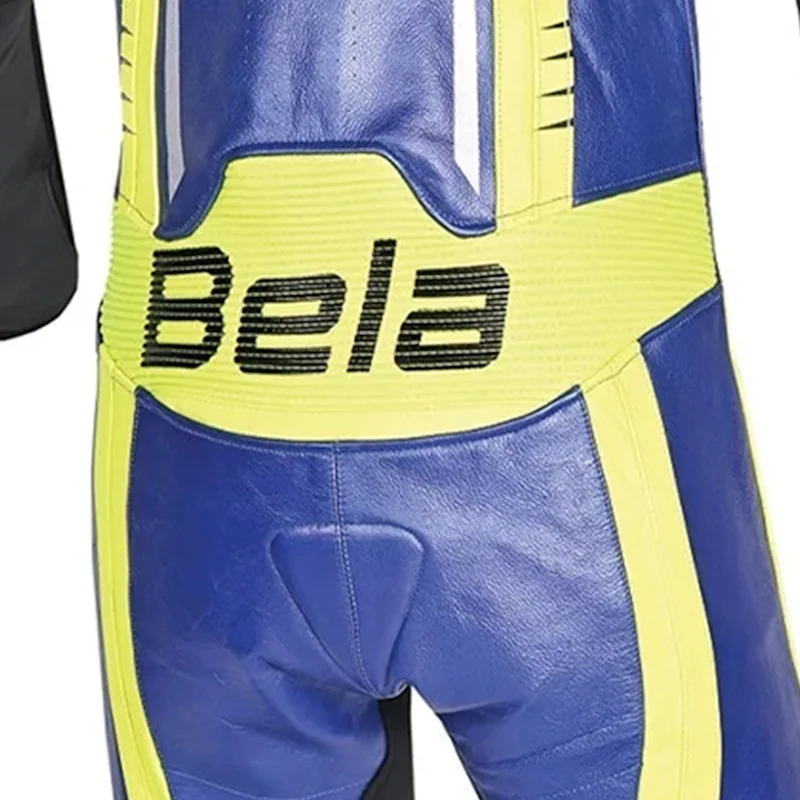 BELA X RACE 1 PC MONO DE MOTO AZUL AMARILLO FLUOR
