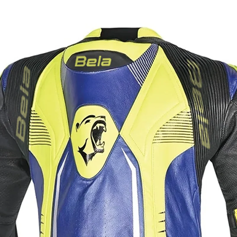 BELA X RACE 1 PC MONO DE MOTO AZUL AMARILLO FLUOR