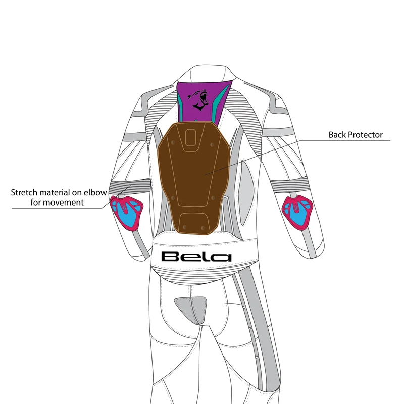 BELA ROCKET MIX KANGROO 2 PC MONO DE MOTO HOMBRE NEGRO ANTRACITA
