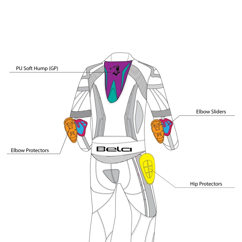 BELA ROCKET MIX KANGROO 2 PC MONO DE MOTO HOMBRE NEGRO ANTRACITA