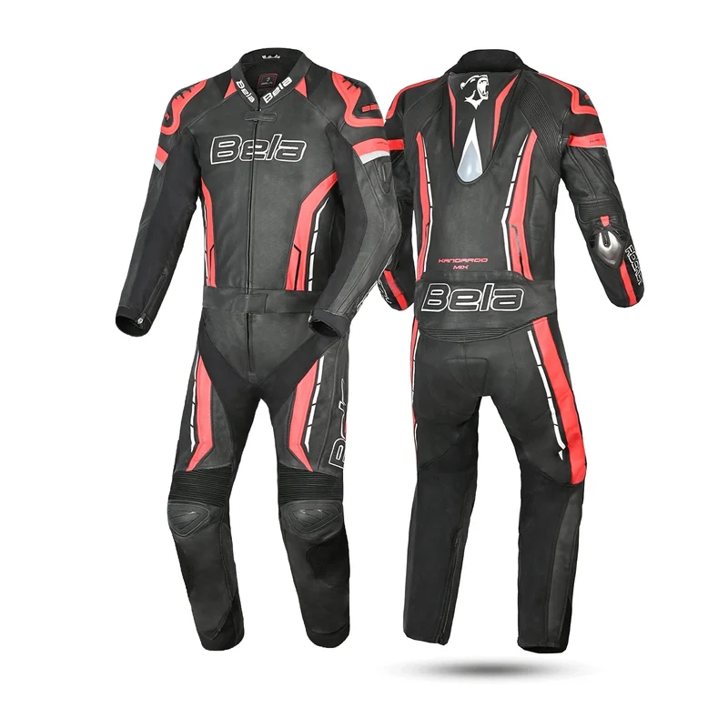 BELA ROCKET MIX KANGROO 2 PC MONO DE MOTO HOMBRE NEGRO ROJO ANTRACITA
