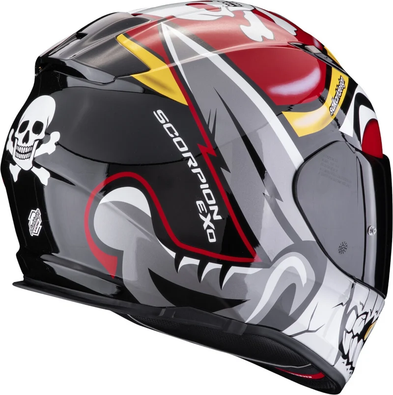 SCORPION CASCOS INTEGRALES EXO 491 PIRATE ROJO
