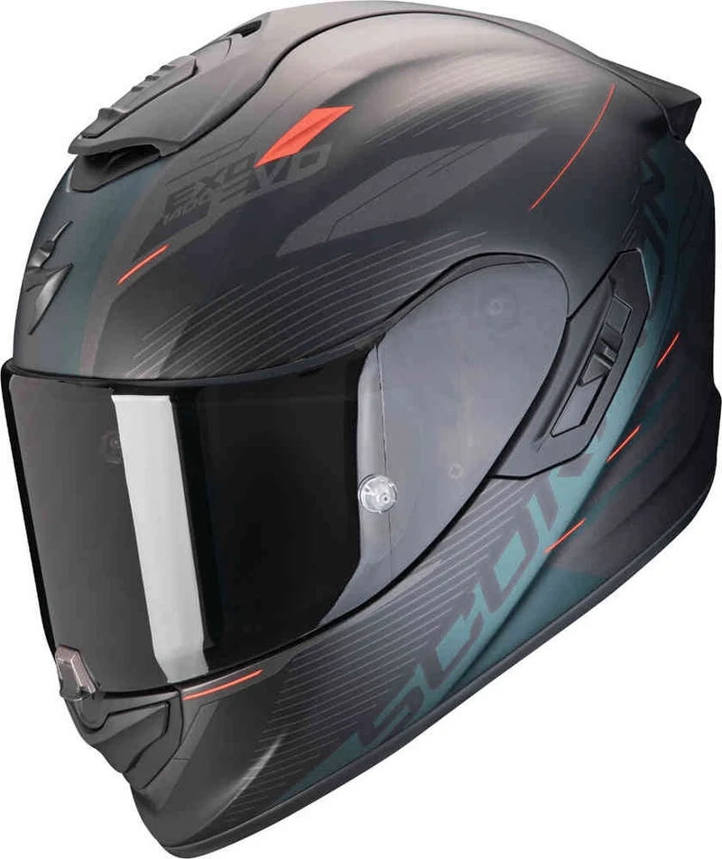 SCORPION EXO-1400 EVO II AIR LUMA INTEGRAL CASCO Negro mate-Verde