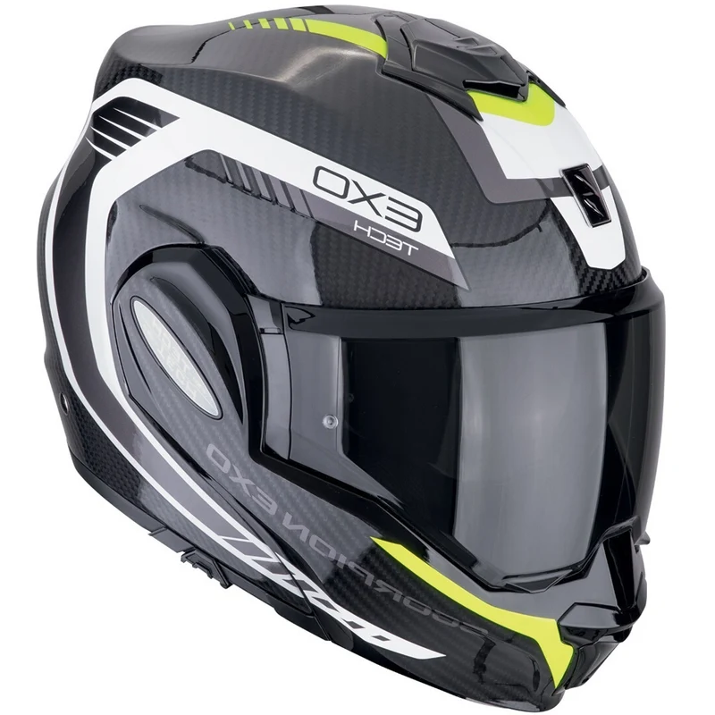 SCORPION EXO-TECH EVO CARBON COSYNEGRO AMARILLO FLOR
