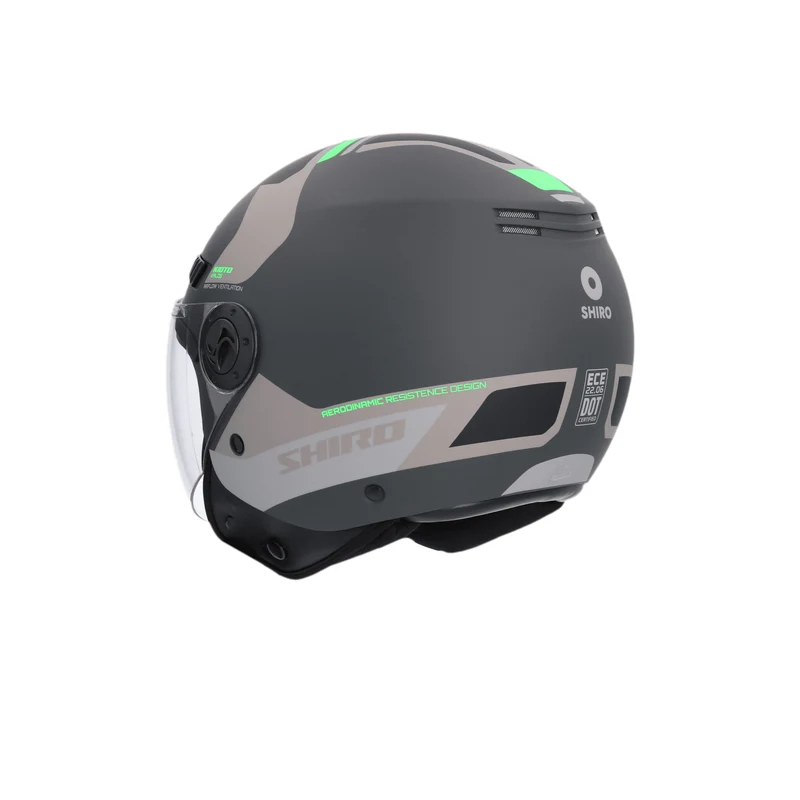 SHIRO CASCO KIOTO KALOS GRIS MATE