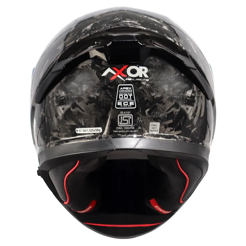 AXOR APEX CARBONO FORJADO CASCO INTEGRAL DE MOTOCICLETA
