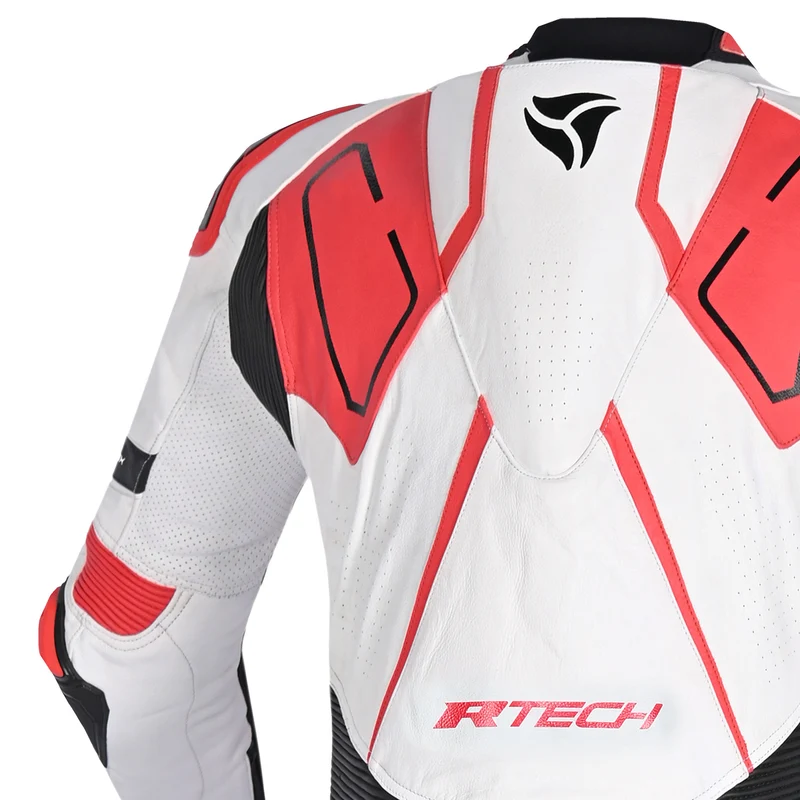 R-TECH RISING STAR 1 PC MONO DE MOTO HOMBRE BLANCO NEGRO ROJO