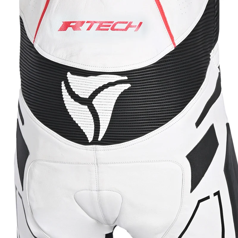 R-TECH RISING STAR 1 PC MONO DE MOTO HOMBRE BLANCO NEGRO ROJO