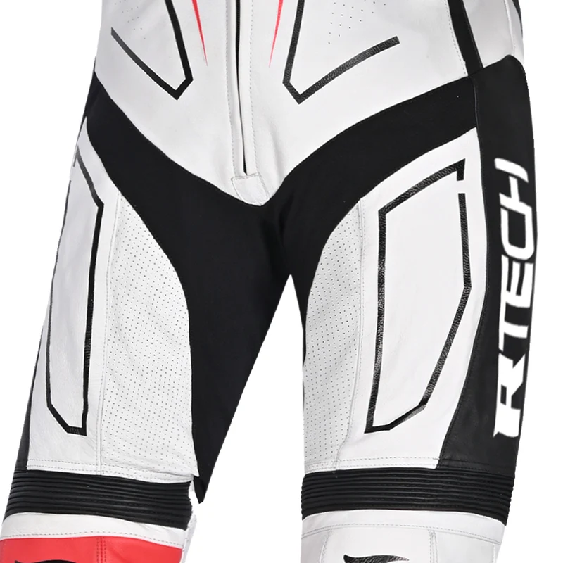 R-TECH RISING STAR 1 PC MONO DE MOTO HOMBRE BLANCO NEGRO ROJO