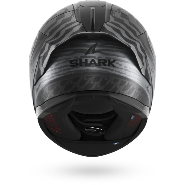 SHARK SKWAL CUP SPEED-FANCY Mat NEGRO Anthra Plata Casco De Moto