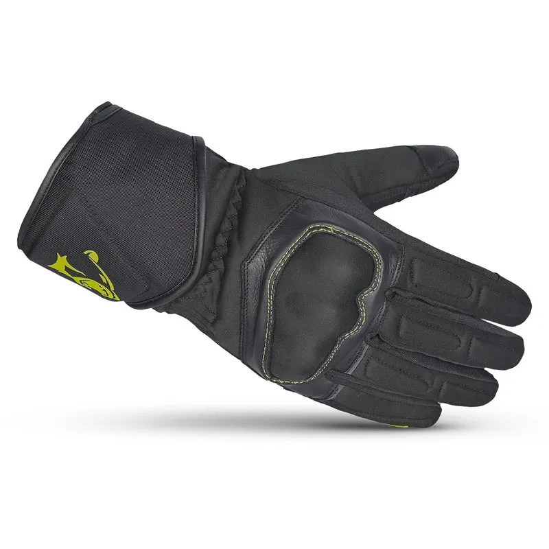 BELA FROST SHIELD GUANTES DE MOTO NEGRO AMARILLO FLOUR