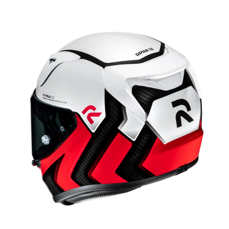 HJC RPHA 12 KOS MC1 CASCO DE MOTO BLANCO ROJO NEGRO