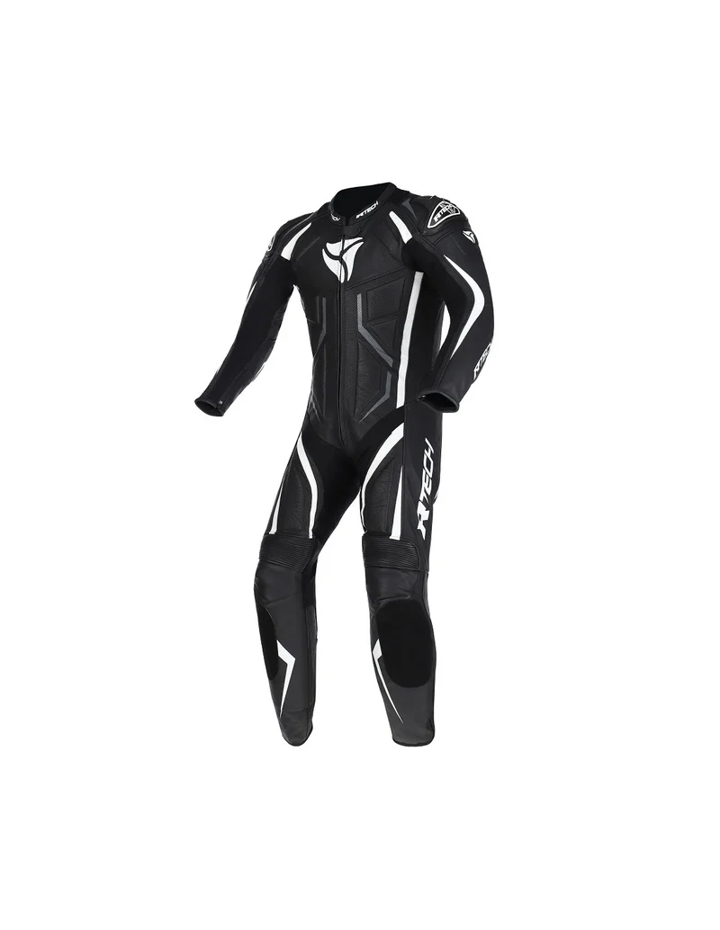 R-TECH DEFENDER GP 1 PC MONO DE MOTO NEGRO BLANCO