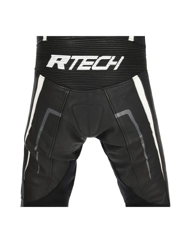 R-TECH DEFENDER GP 1 PC MONO DE MOTO NEGRO BLANCO