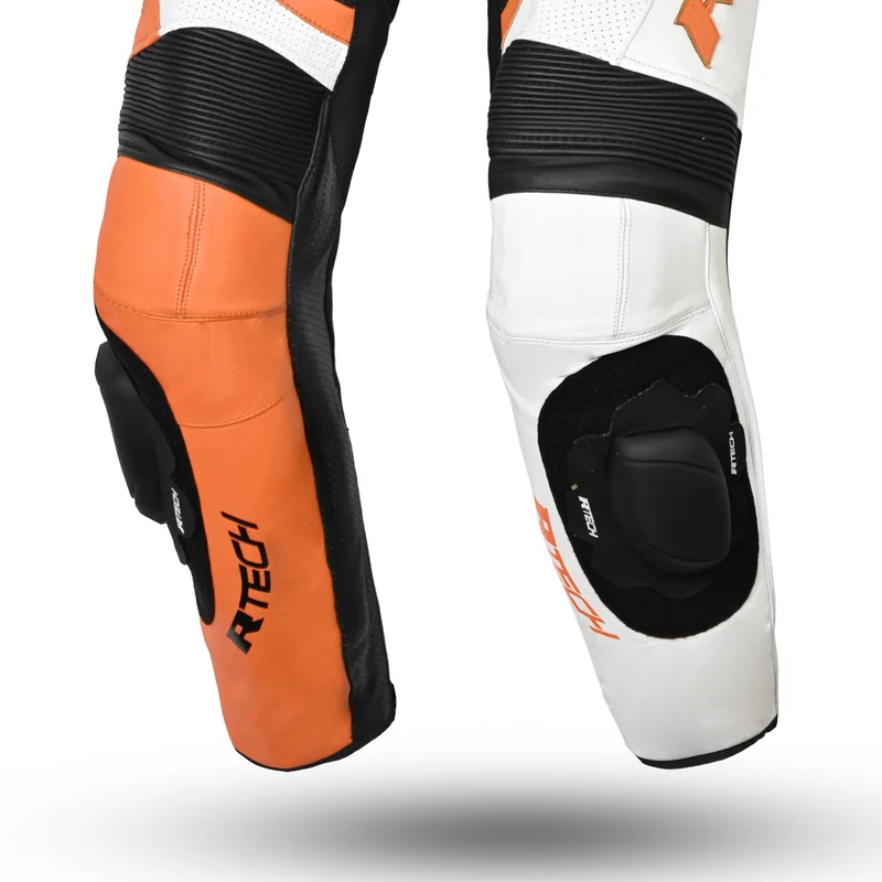 R-TECH HAWK 1 PC MONO DE MOTO NEGRO BLANCO NARANJA