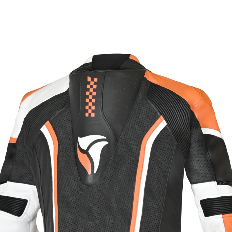R-TECH HAWK 1 PC MONO DE MOTO NEGRO BLANCO NARANJA