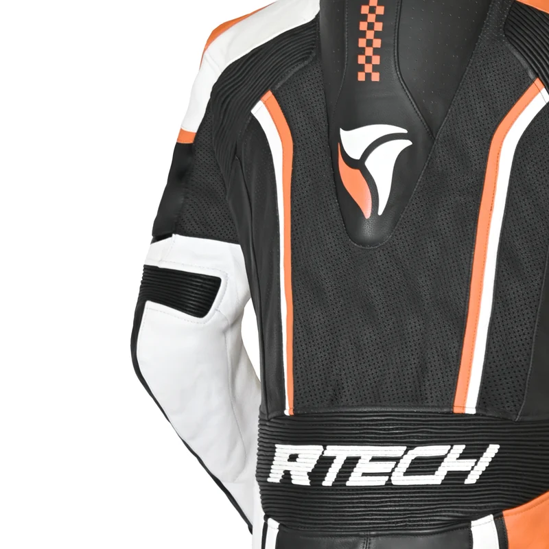 R-TECH HAWK 1 PC MONO DE MOTO NEGRO BLANCO NARANJA