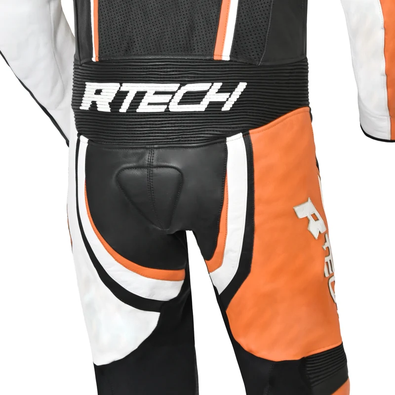 R-TECH HAWK 1 PC MONO DE MOTO NEGRO BLANCO NARANJA
