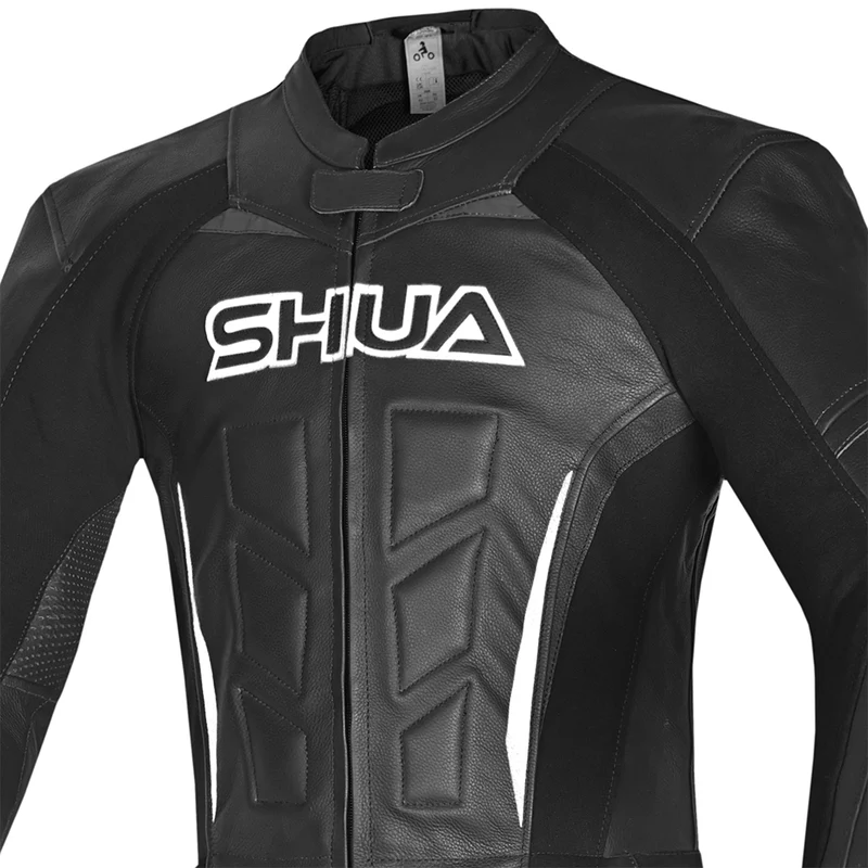 SHUA INFINITY 2 PC MONO DE MOTO HOMBRE NEGRO BLANCO