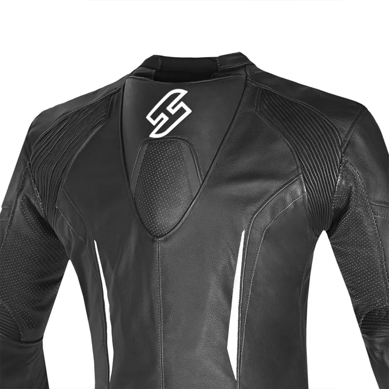 SHUA INFINITY 2 PC MONO DE MOTO HOMBRE NEGRO BLANCO
