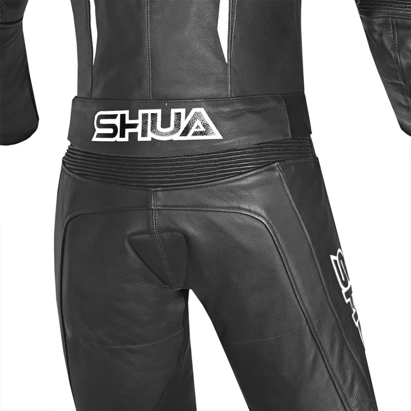 SHUA INFINITY 2 PC MONO DE MOTO HOMBRE NEGRO BLANCO