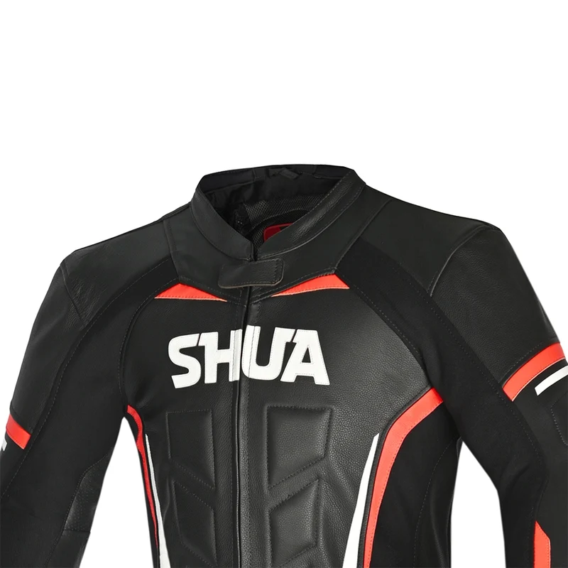 SHUA INFINITY 2 PC MONO DE MOTO HOMBRE NEGRO ROJO