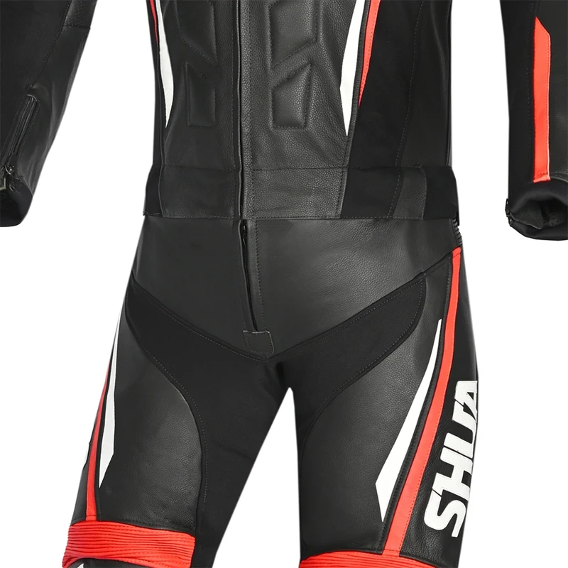 SHUA INFINITY 2 PC MONO DE MOTO HOMBRE NEGRO ROJO