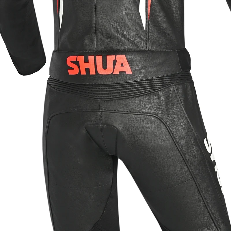 SHUA INFINITY 2 PC MONO DE MOTO HOMBRE NEGRO ROJO