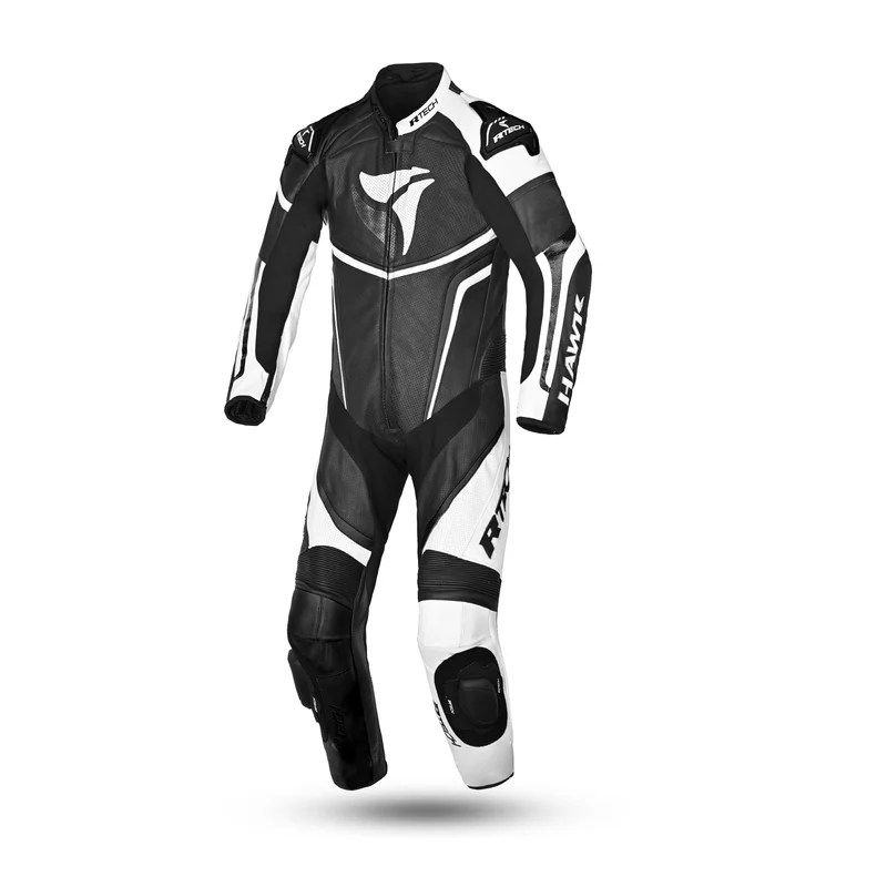 R-TECH HAWK 1 PC MONO DE MOTO NEGRO BLANCO