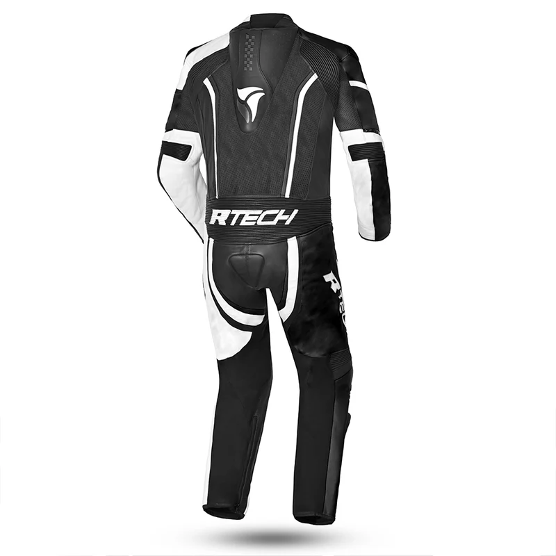 R-TECH HAWK 1 PC MONO DE MOTO NEGRO BLANCO