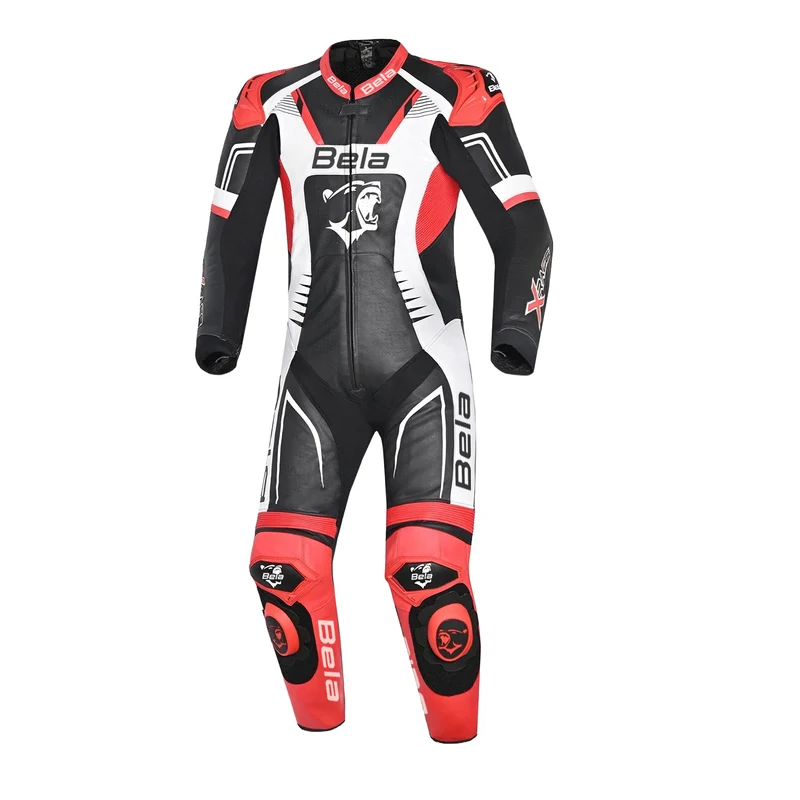 BELA X RACE 1 PC MONO DE MOTO NEGRO BLANCO ROJO