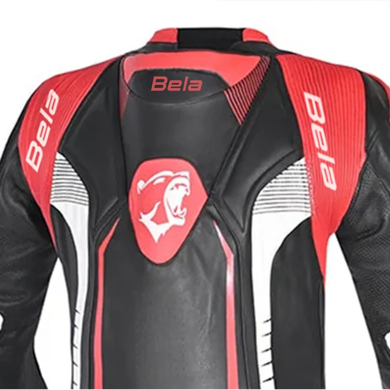 BELA X RACE 1 PC MONO DE MOTO NEGRO BLANCO ROJO
