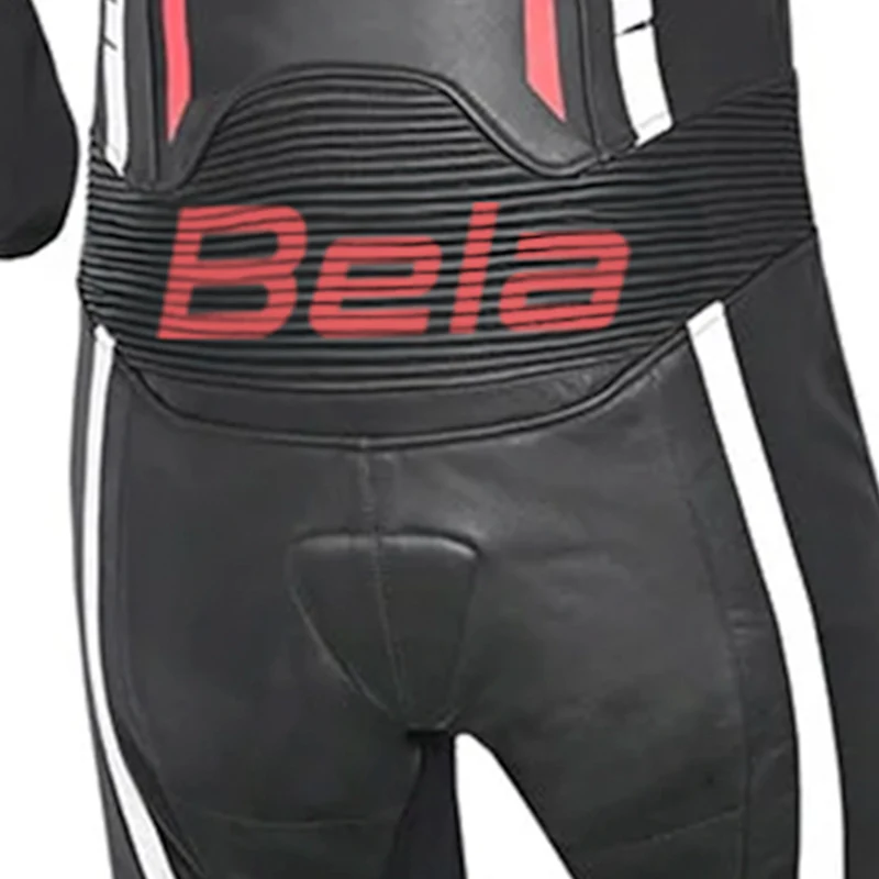 BELA X RACE 1 PC MONO DE MOTO NEGRO BLANCO ROJO