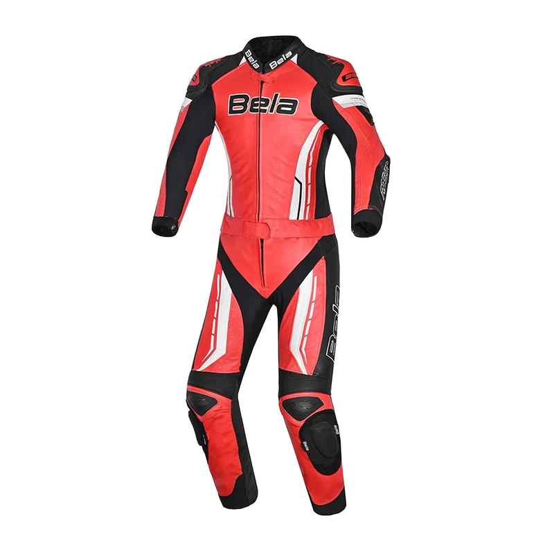 BELA ROCKET MIX KANGAROO 2 PC MONO DE MOTO MUJER ROJO NEGRO BLANCO