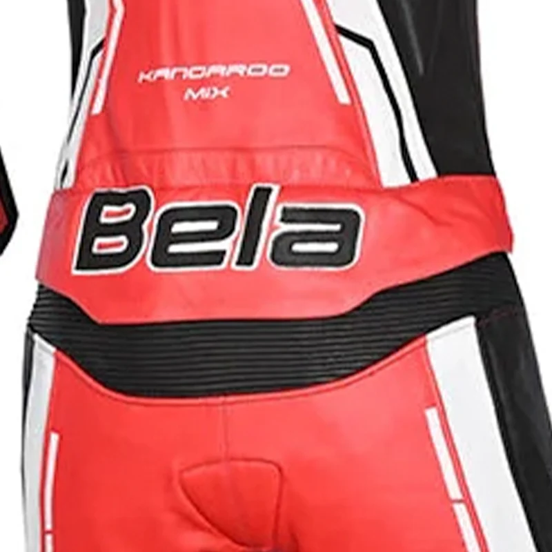 BELA ROCKET MIX KANGAROO 2 PC MONO DE MOTO MUJER ROJO NEGRO BLANCO