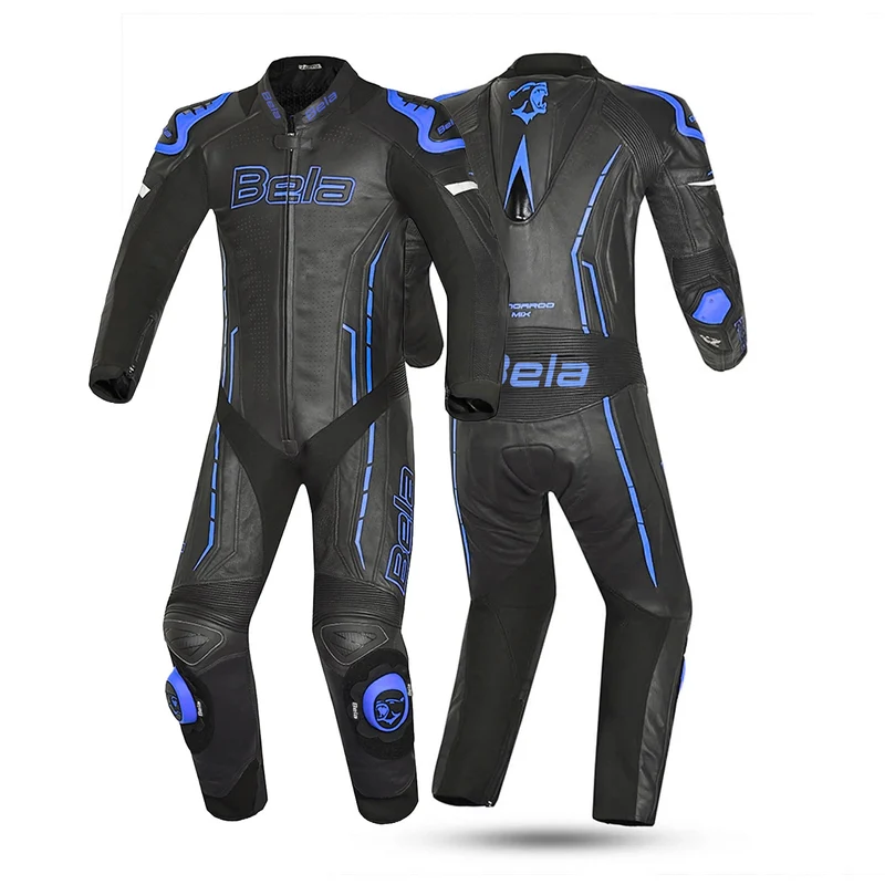 BELA ROCKET MIX KANGROO 1 PC MONO DE MOTO HOMBRE NEGRO AZUL
