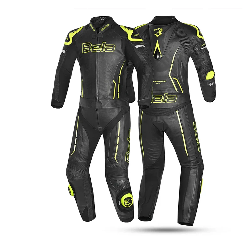 BELA ROCKET MIX KANGAROO 2 PC MONO DE MOTO HOMBRE NEGRO AMARILLO FLOUR