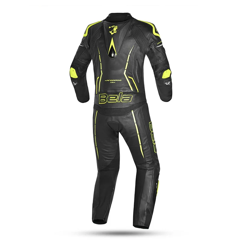 BELA ROCKET MIX KANGAROO 2 PC MONO DE MOTO HOMBRE NEGRO AMARILLO FLOUR