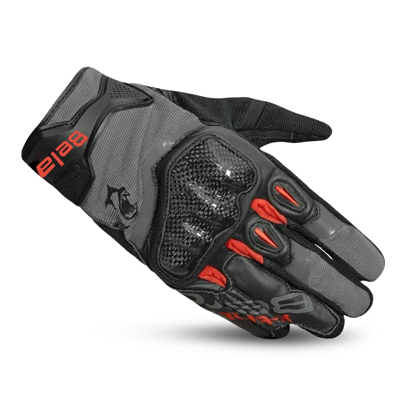 BELA DARING GUNATE DE MOTO HOMBRE ROJO GRIS NEGRO
